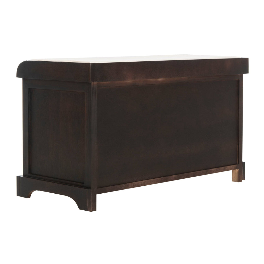 Brown Wicker Storage Bench F636106