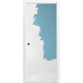Sliding French Pocket Door 36 x 84 inches Solid Wood Interior Doors T5243