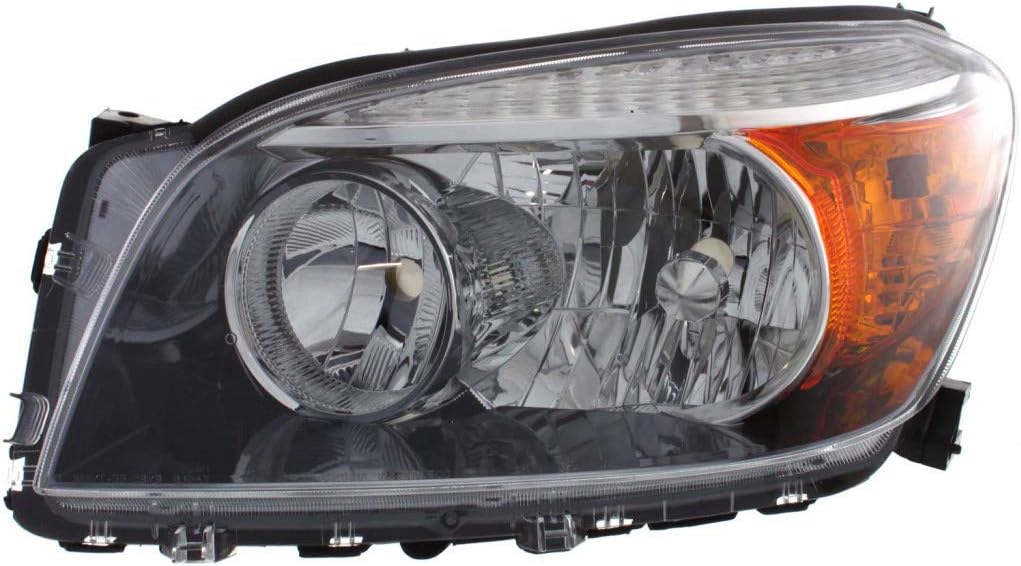 Headlight Assembly 2006 2007 2008 Driver Side Black Housing E295