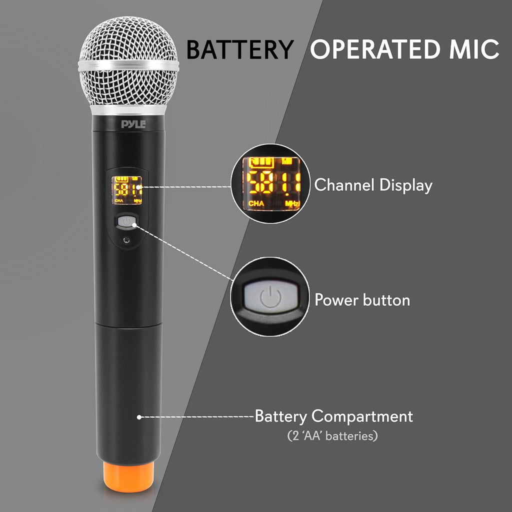 Compact UHF Wireless Microphone System with 1 Handheld Mic B752