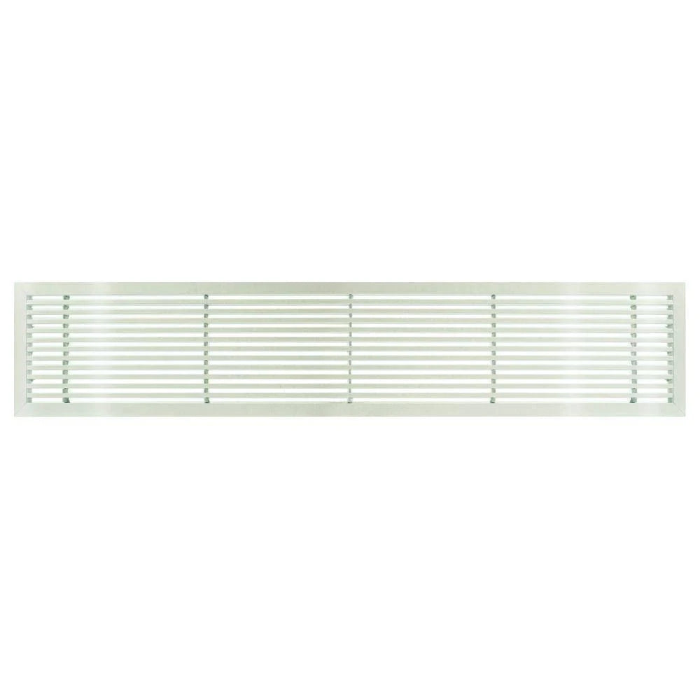 White-Gloss Solid Aluminum Fixed Bar Supply/Return Air Vent Grille A445000