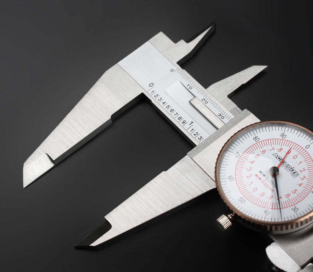 12'' by 0.001''/300mm by 0.02mm Dual Needle Precision Dial Caliper S3996