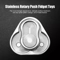 Rotary Push Toy Finger Spinner Stainless Steel Triangle Sensory Hand Toy K849