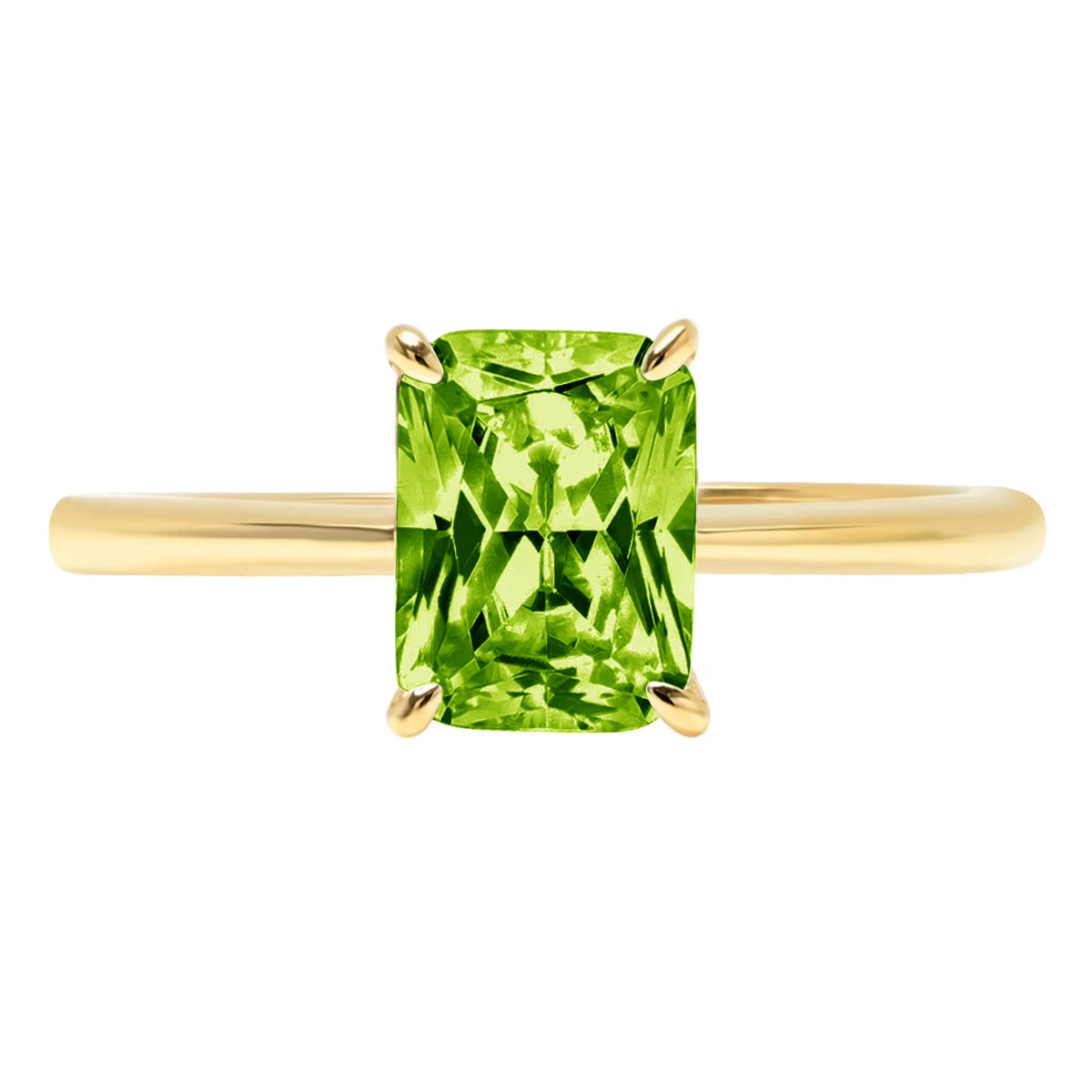 18K Yellow Gold Solitaire Ring N9917