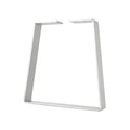 White Flat Bar Table Leg and Bench Base X181605