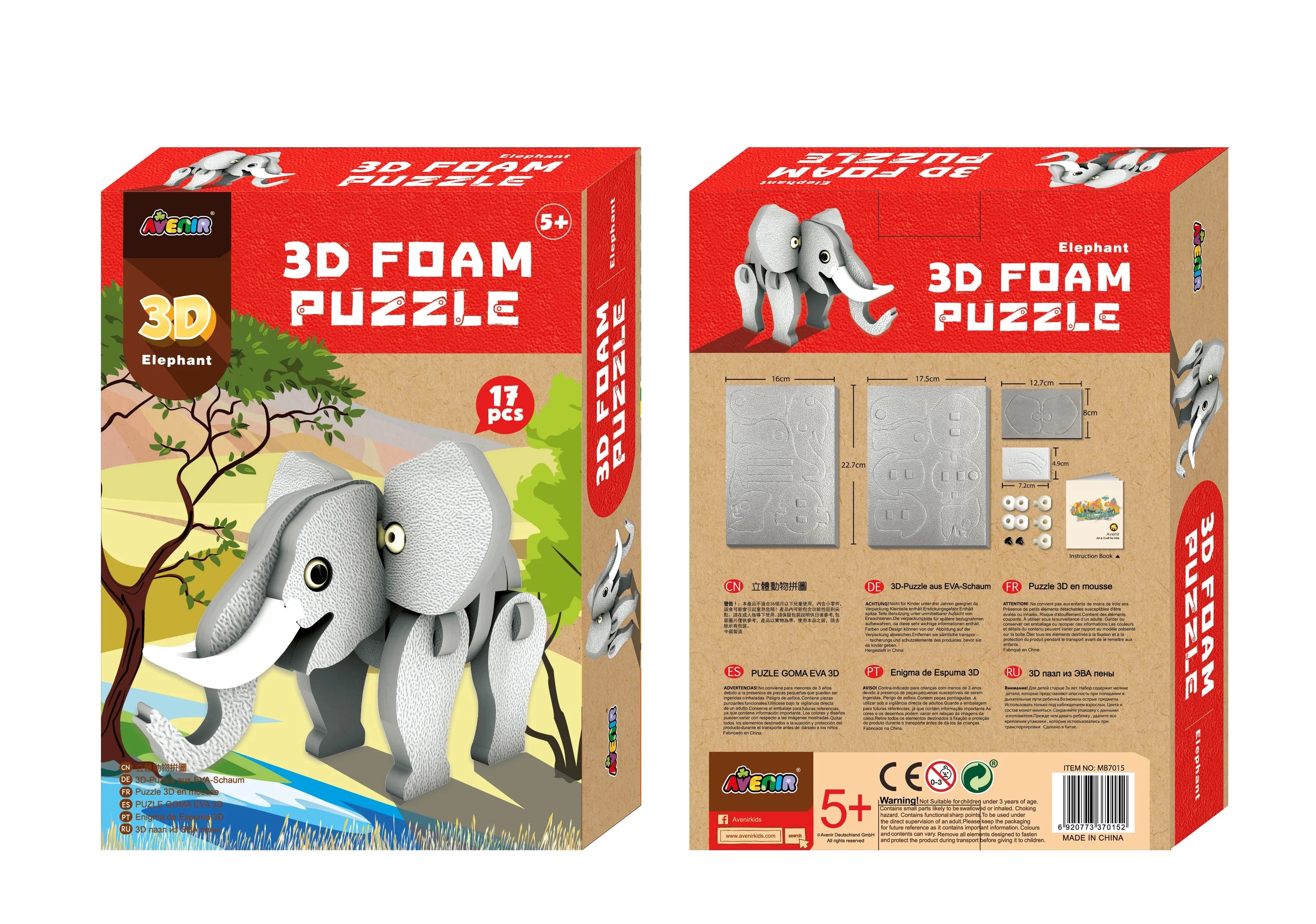 3D Foam Model Art Elephant G36328