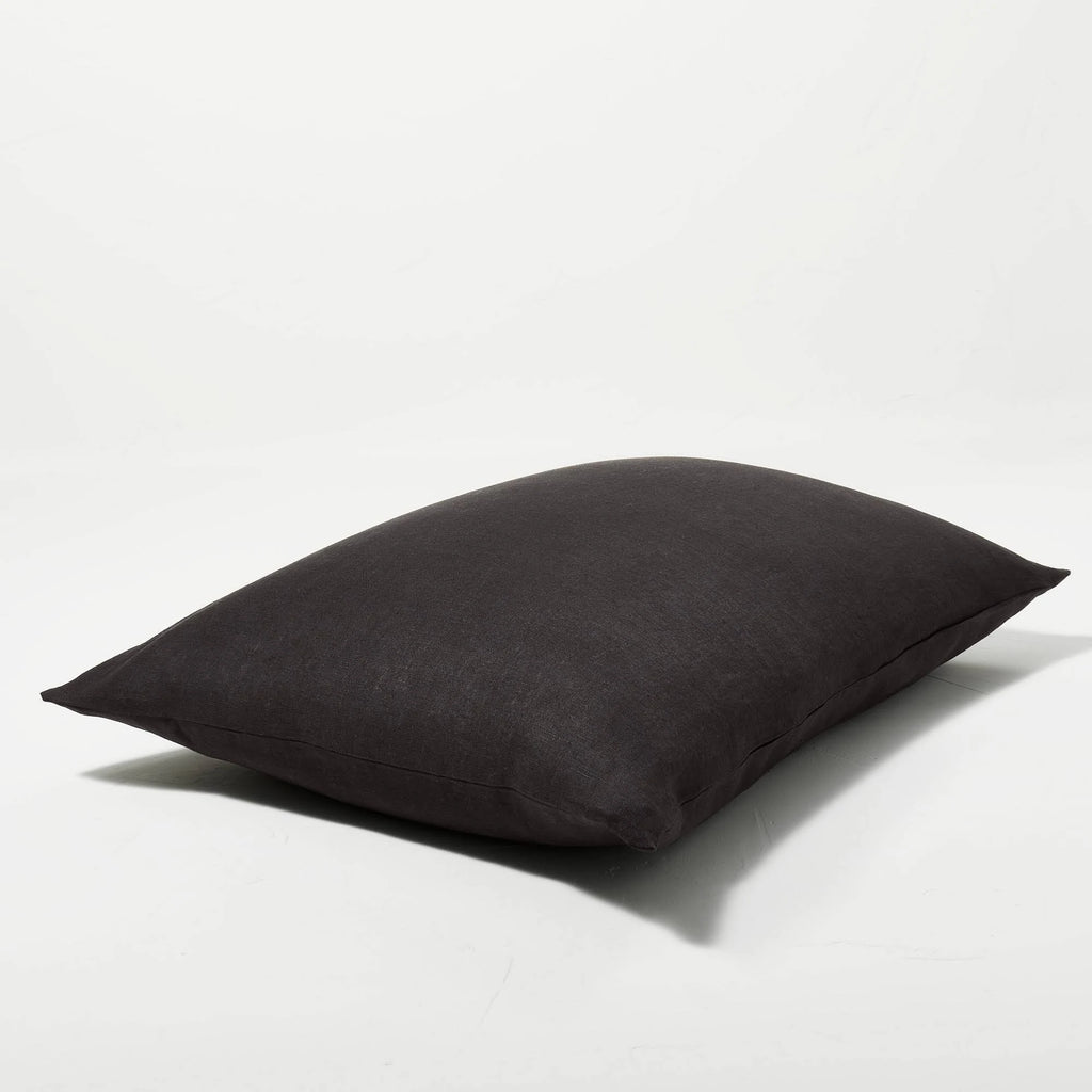 Washed Black King Linen Duvet & Sham Set R87349