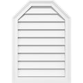 38x22W x 28x22H Octagonal Top Surface Mount PVC Gable Vent P158