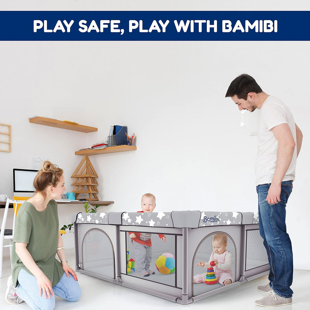 X-Large Foldable Baby Playpen with Carry-Case R9114