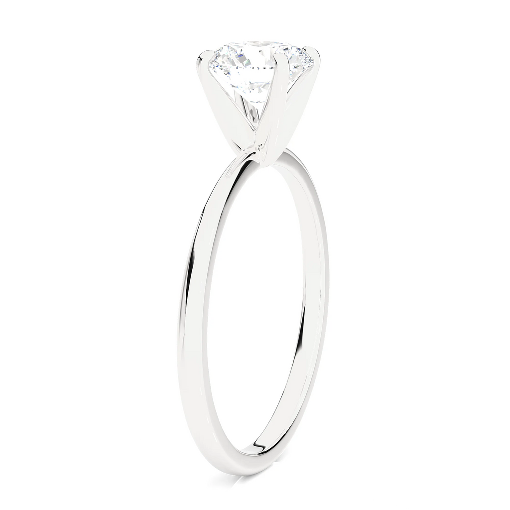 Lab Grown Diamond Solitaire Engagement Ring in 14k White Gold E532673
