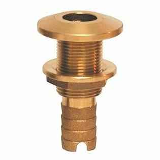 Bronze Hose Barb Thru-Hull Fitting 1-1/4 inch C61773