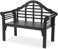 Black Eucalyptus Wood Garden Bench T38575
