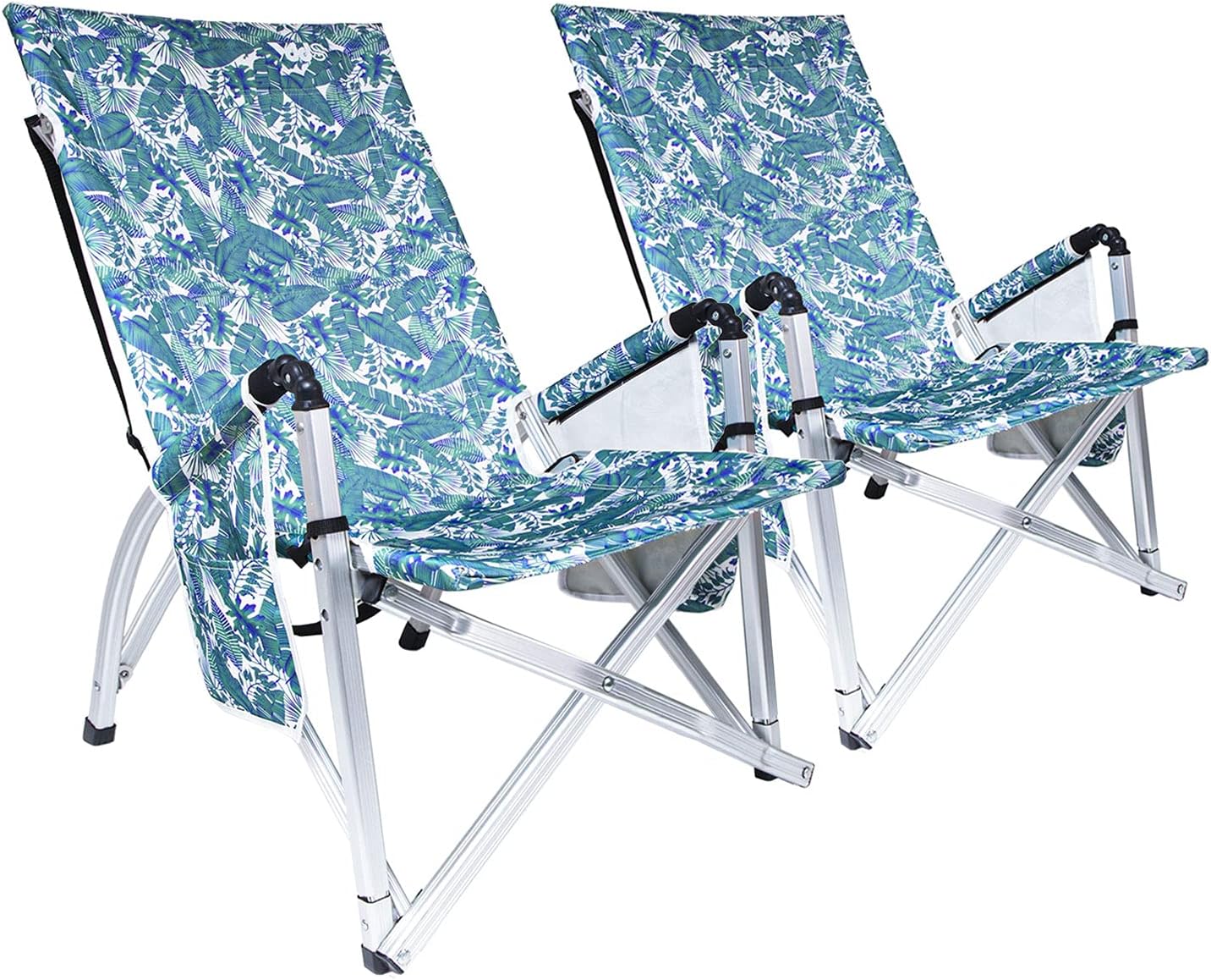 Lightweight Portable Folding Aluminum Lawn Chair with Carry Belt D1836