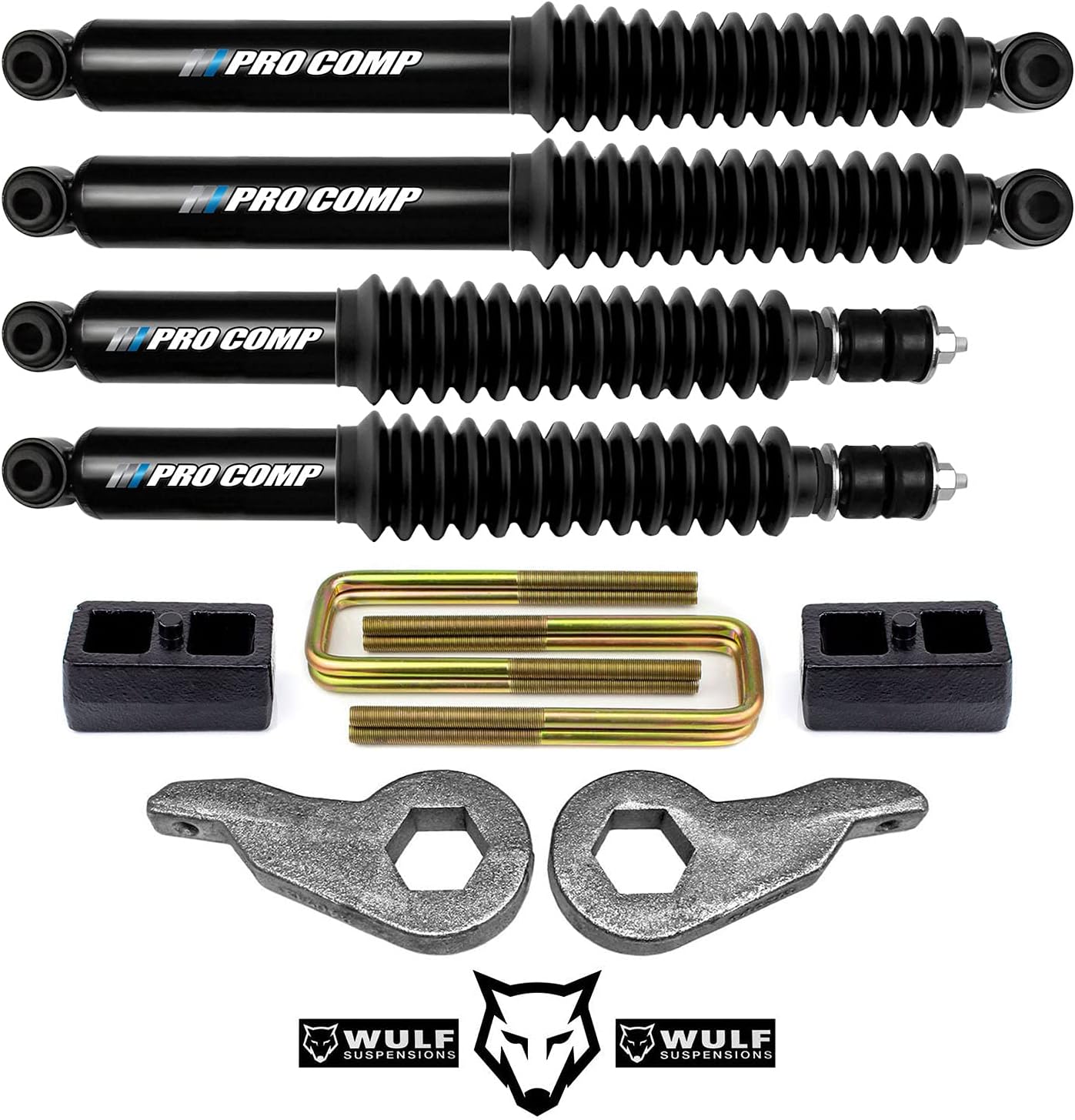 1-3" Front 2" Rear Leveling Lift Kit with Pro Comp Shocks L584
