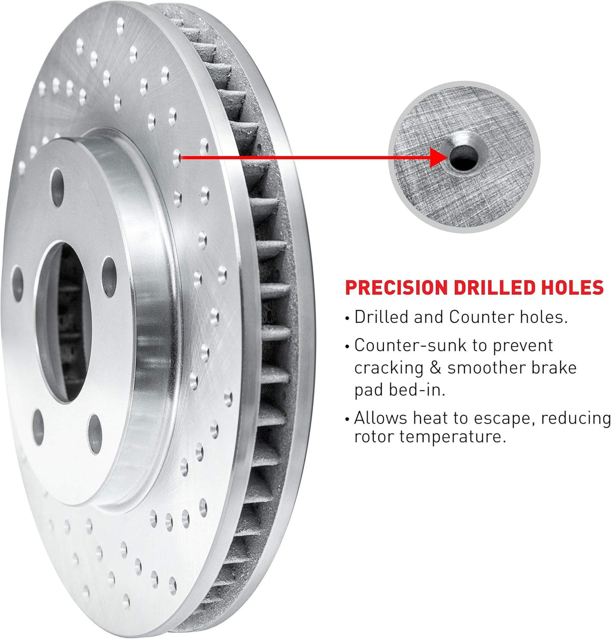 Front R1 Concepts eLine Cross Drilled Slotted Brake Rotors L818