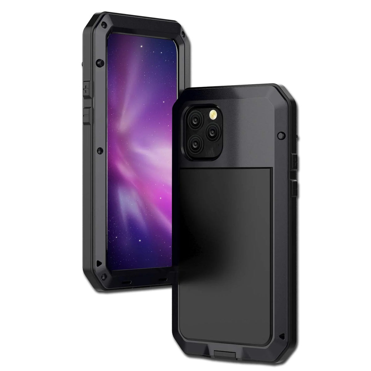 Black Aluminum Heavy Duty iPhone 12 Pro Max Case A109