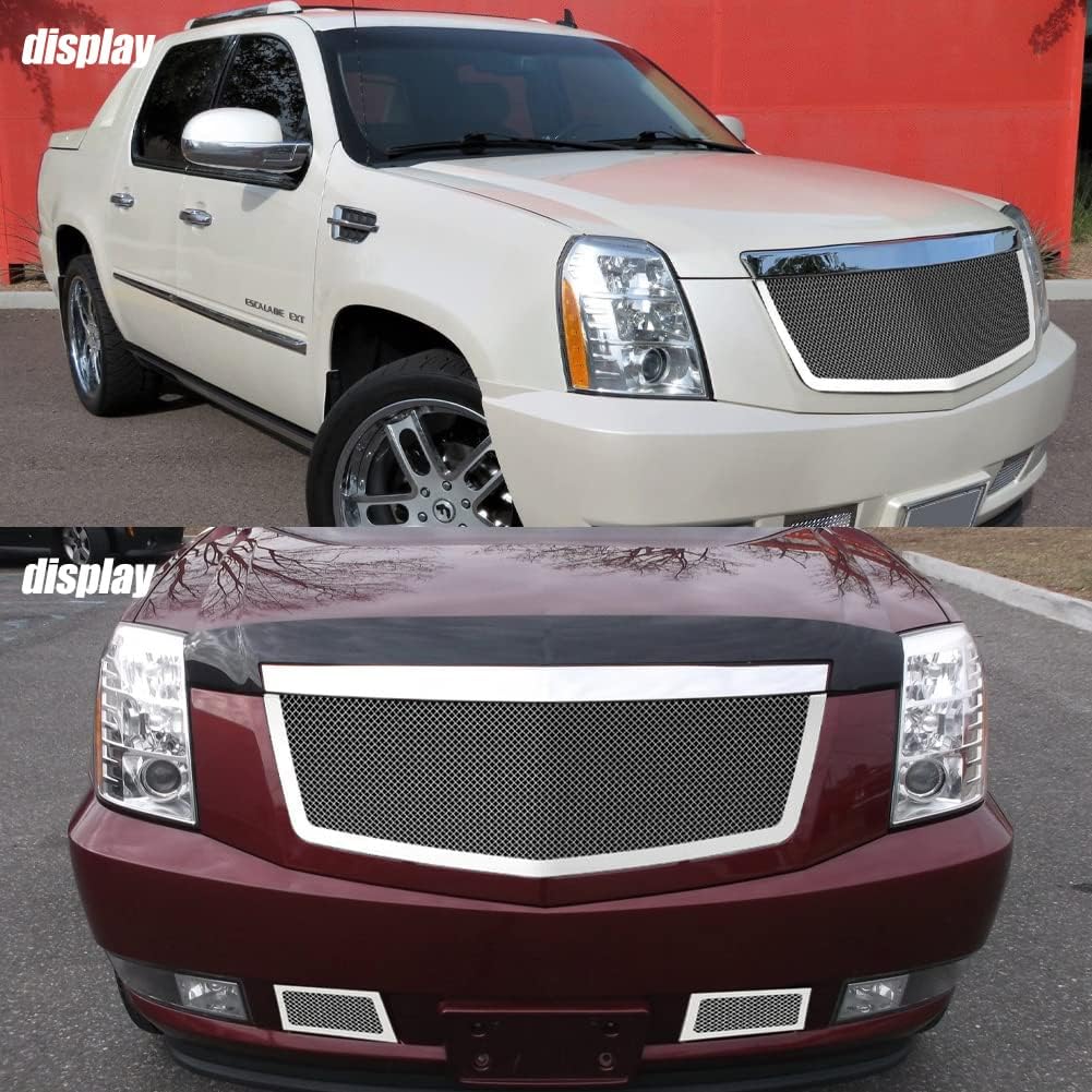 Chrome Stainless Steel Mesh Grille Grill Insert Combo L628