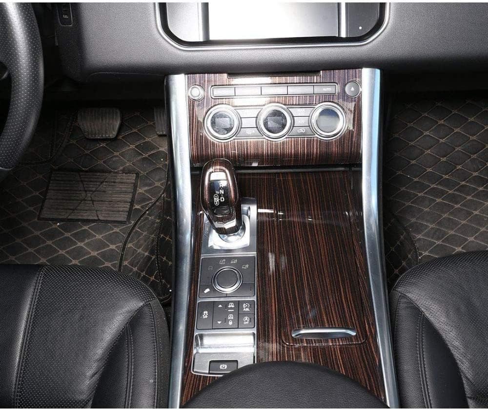 Red Ash Wood Grain ABS Plastic Center Console Cover Trim O5266