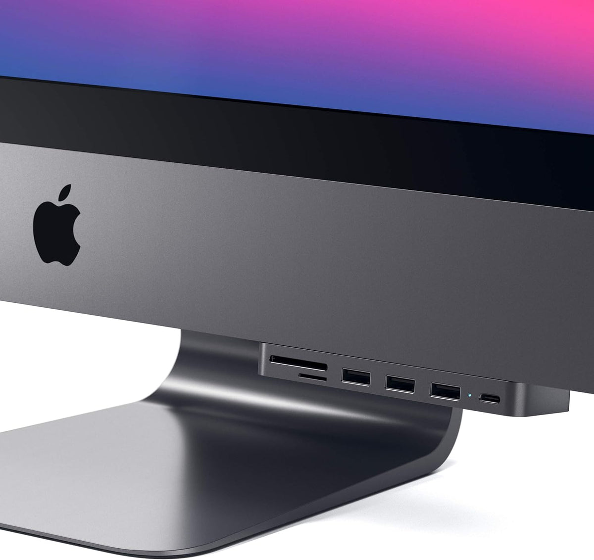 Aluminum Type-C Clamp Hub Pro with USB-C Data Port, USB-A 3.0 Data, Micro/SD Card Reader Z430