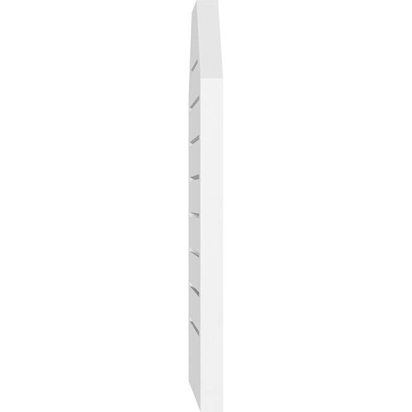 38x22W x 28x22H Octagonal Top Surface Mount PVC Gable Vent P158