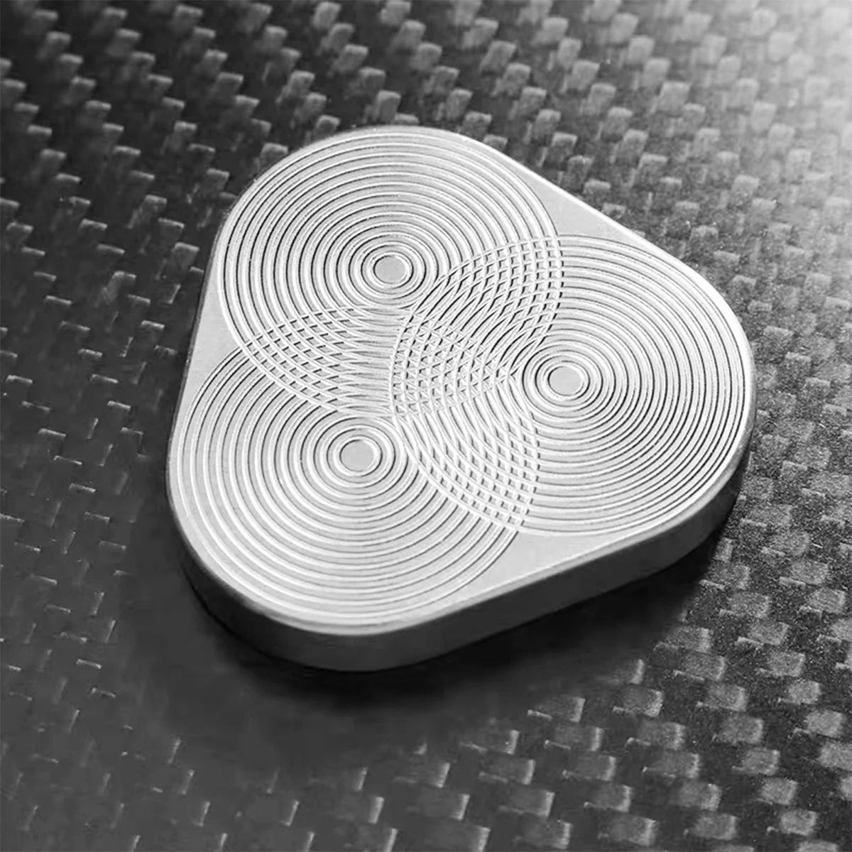 Rotary Push Toy Finger Spinner Stainless Steel Triangle Sensory Hand Toy K849