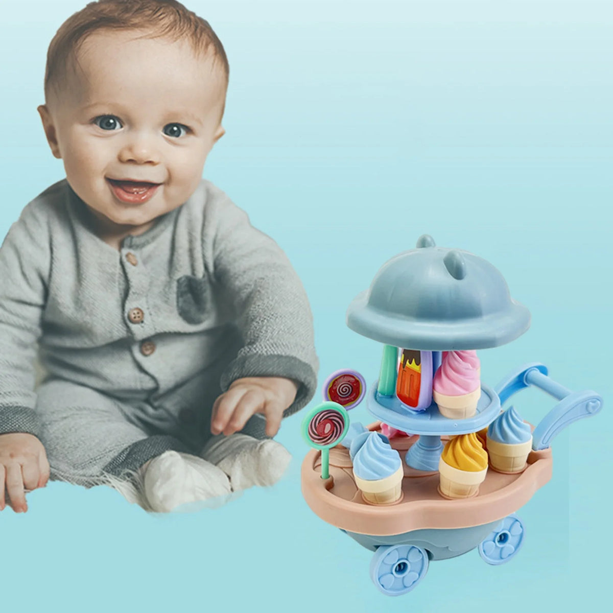 Ice Cream Truck Toys Kitchen Sets O969