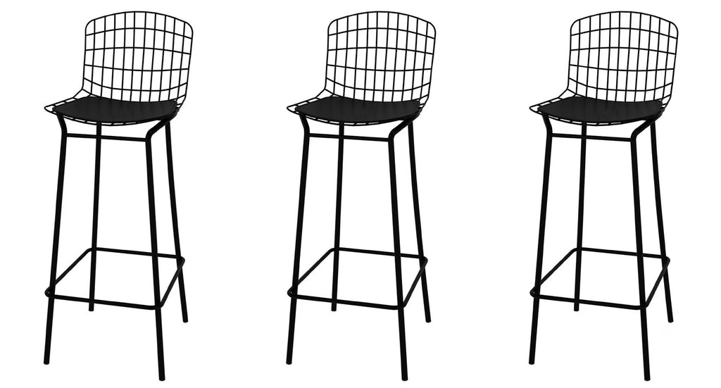 Black Metal Barstool (Set of 3) P51300