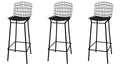 Black Metal Barstool (Set of 3) P51300