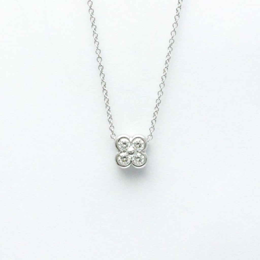 Platinum Diamond Bezel Set Necklace S330781