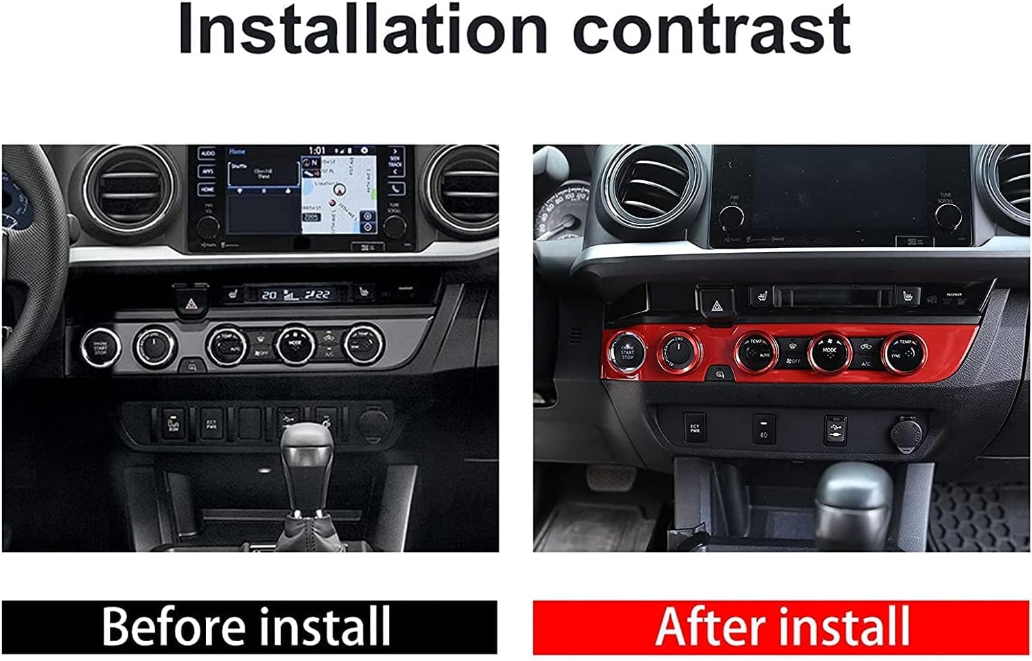 Sports Red Air Console Panel Cover Pack of 2 E979