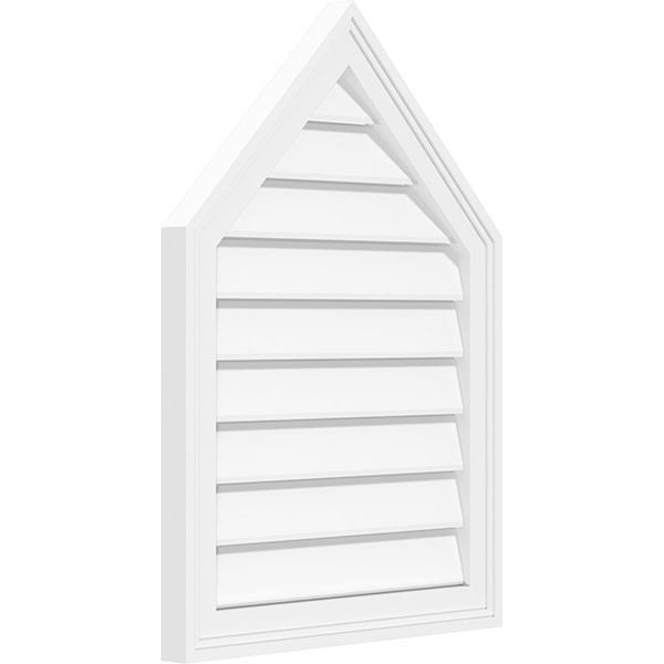 Peaked Top Surface Mount PVC Gable Vent C7667