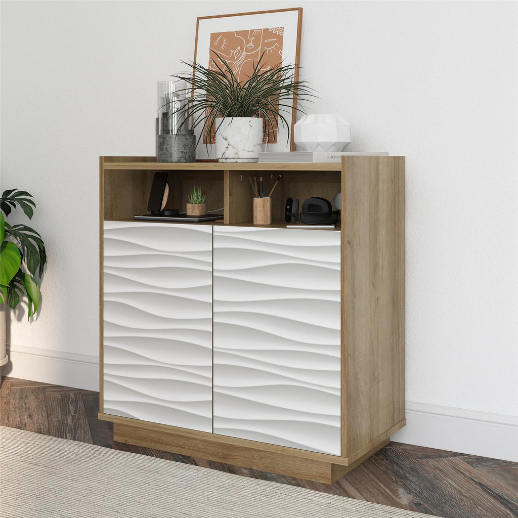Natural 2-Door Accent Cabinet O795805