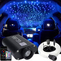 Bluetooth Car Use 16W RGBW Fiber Optic Light Star Ceiling Kits Music Mode 300pcs 0.03in 6.5ft Fiber Strands Remote/APP Control Headliner Light Decoration Y74958