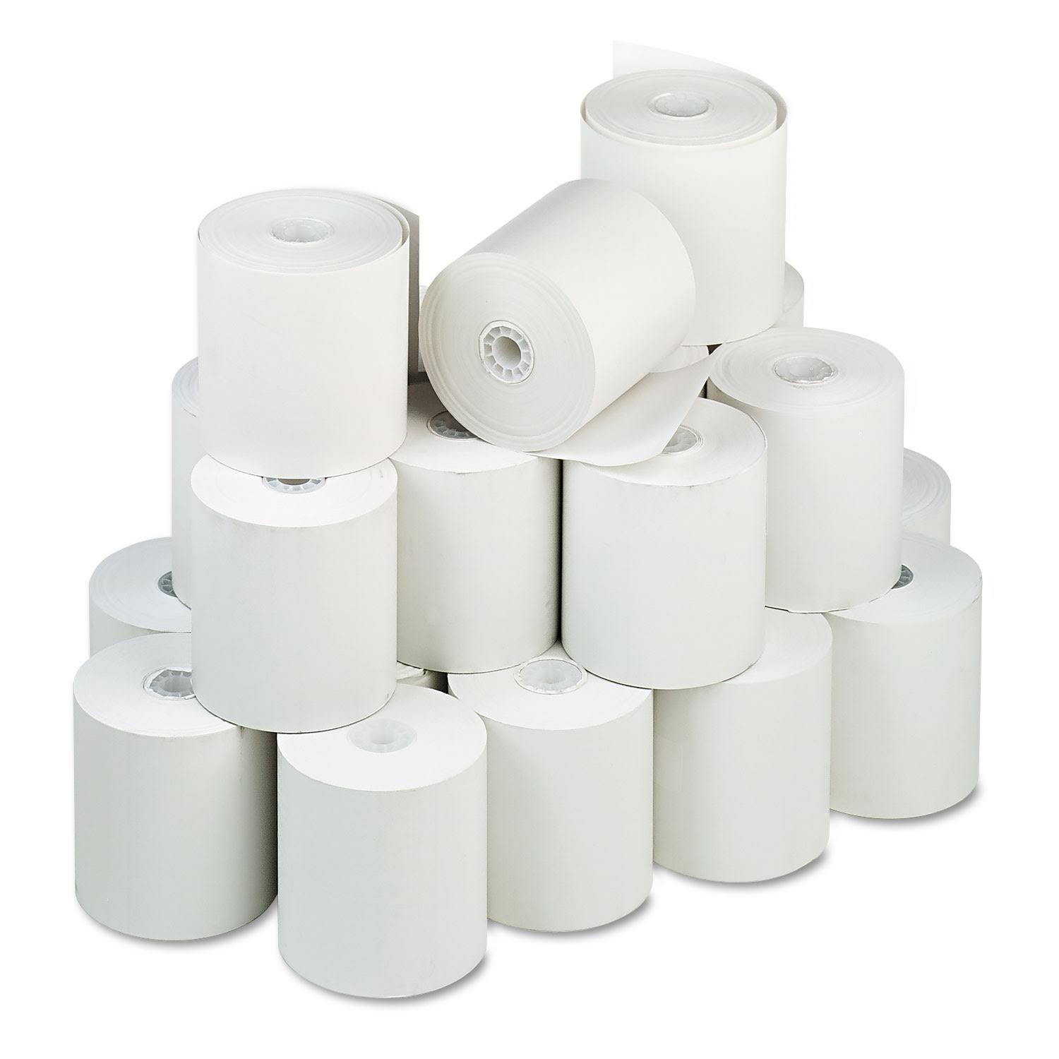 3 inch x 225 ft White Thermal Paper Rolls, 24/Carton Q601