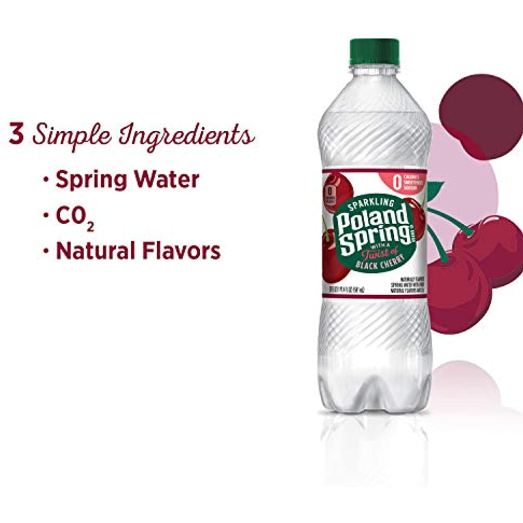 16.9 Oz Bottles (8 Pack) Black Cherry Sparkling Water D76564