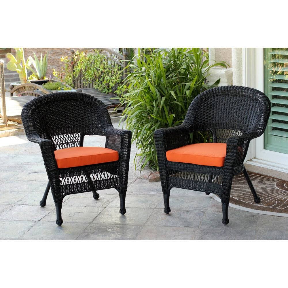 Black Wicker Chair (Set of 2) S92471
