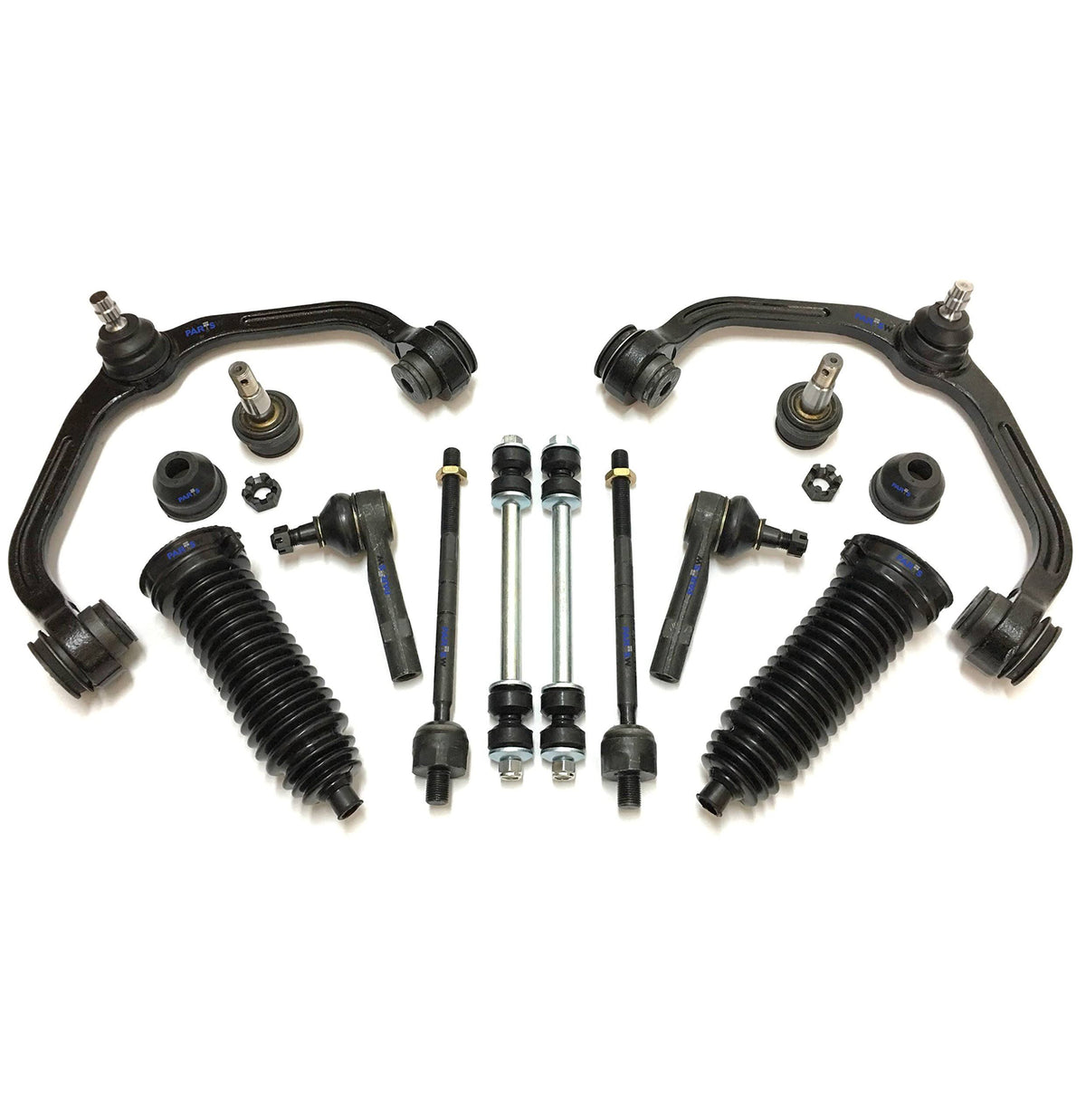 12 Piece Complete Suspension Kit Upper Control Arms Lower Ball Joint K760