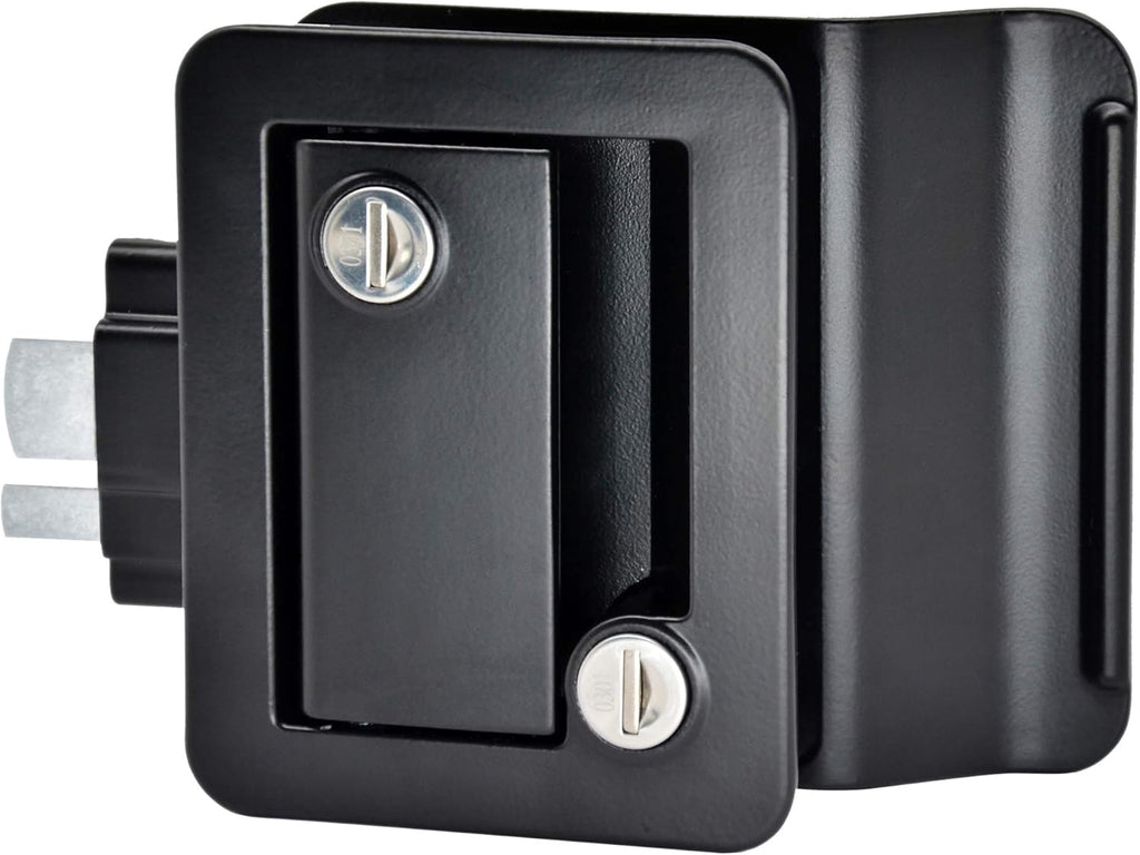 Black Zinc Alloy RV Door Lock with Keypad and Remote Fobs C91436