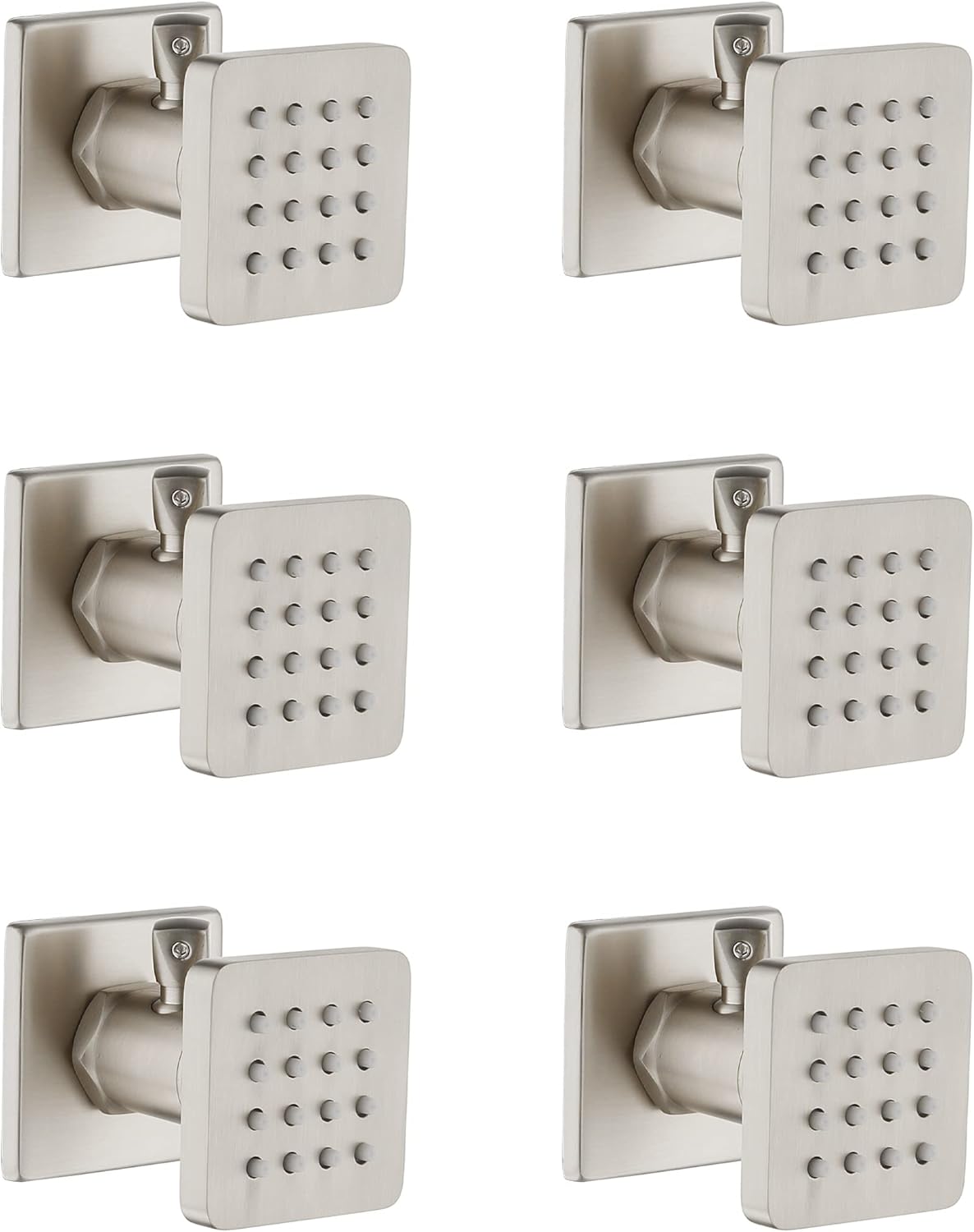 6 Pcs Oil Rubbed Bronze Solid Brass Shower Body Spray Nozzle T5236