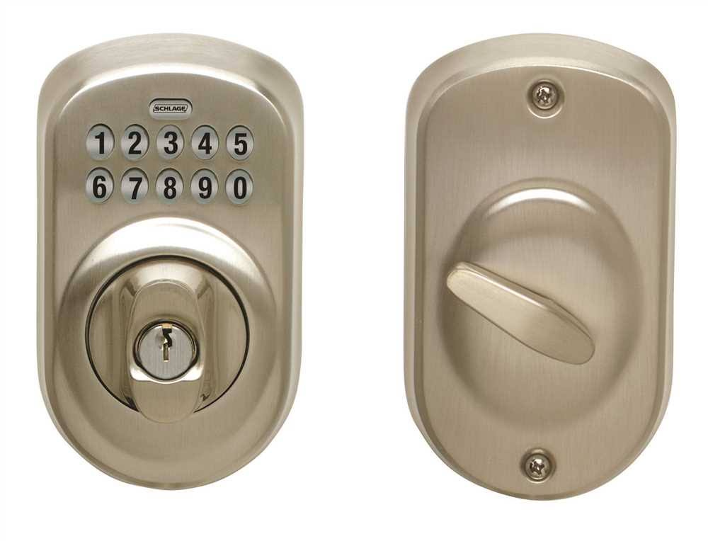 Satin Nickel Keypad Deadbolt T216910