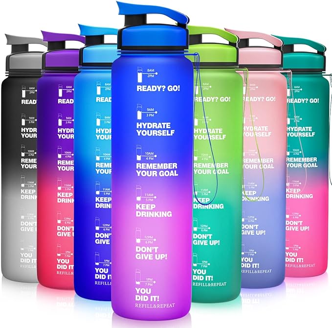 1L Leak Proof BPA Free Reusable Sports Water Bottle E574094