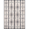 Grey Tribal Area Rug W3440
