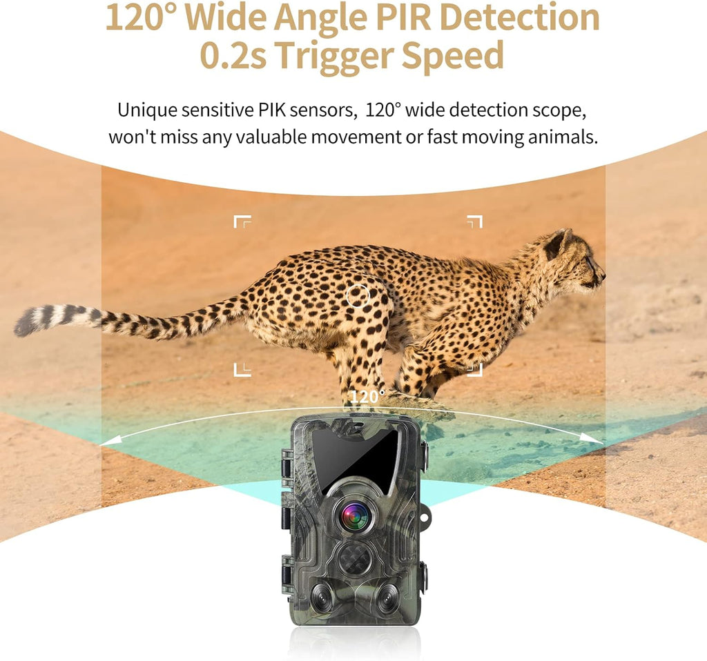 4K 30MP Night Vision Motion Activated Waterproof Hunting Camera Q341401