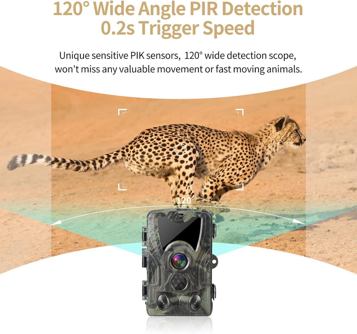 4K 30MP Night Vision Motion Activated Waterproof Hunting Camera Q341401