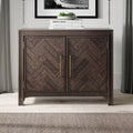 2 Door Brown Accent Cabinet V1710