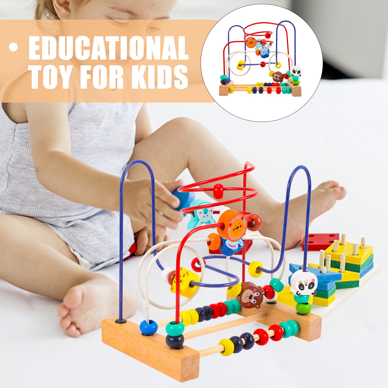 Bead Maze Roller Coaster Educational Toy G976042