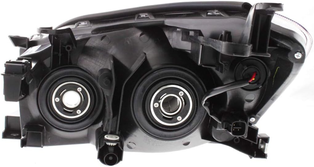 Headlight Assembly 2006 2007 2008 Driver Side Black Housing E295