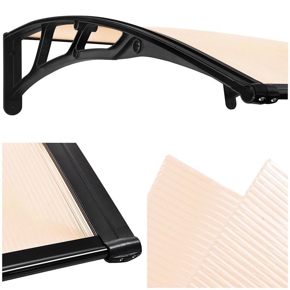 2pcs 40x40x22 Polycarbonate Window Door Awning I1697