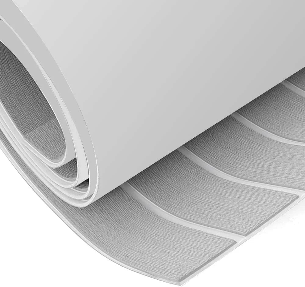 Gray+White Non-Slip Self-Adhesive EVA Foam Boat Decking Sheet X2522