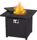 Propane Square Gas Fire Pit Table 30 Inch 50,000 BTU with Cover Electronic Ignition G65650